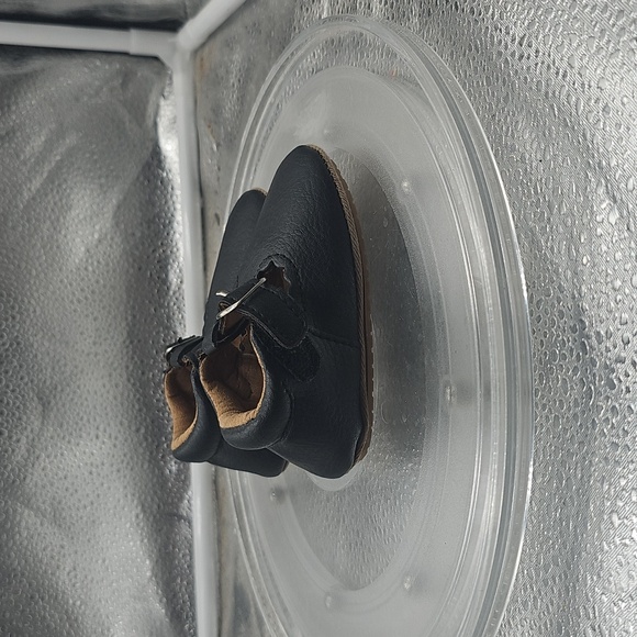 H Myggpp Black Leather With Tan Insoles Mary Janes In Sz 12 Toddler - Picture 4 of 6